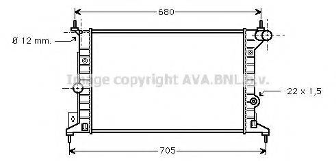 AVA QUALITY COOLING OL2242 Радиатор, охлаждение двигателя