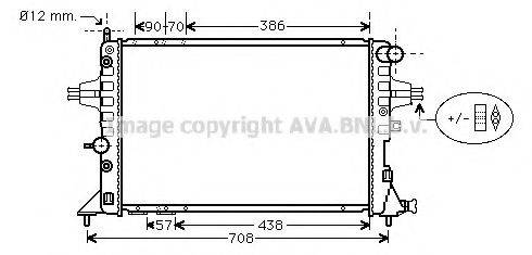 AVA QUALITY COOLING OL2253 Радиатор, охлаждение двигателя