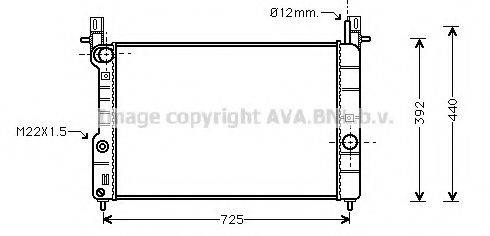 AVA QUALITY COOLING OL2283 Радиатор, охлаждение двигателя