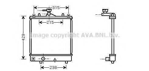 AVA QUALITY COOLING OL2330 Радиатор, охлаждение двигателя