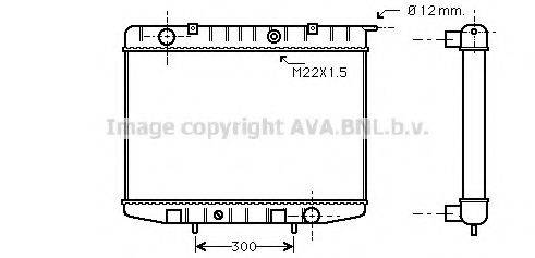 AVA QUALITY COOLING OL2337 Радиатор, охлаждение двигателя