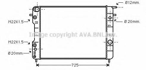 AVA QUALITY COOLING OL2406 Радиатор, охлаждение двигателя