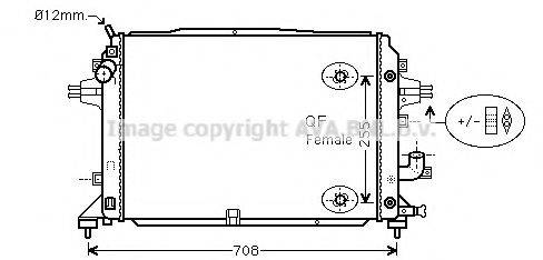 AVA QUALITY COOLING OL2460 Радиатор, охлаждение двигателя