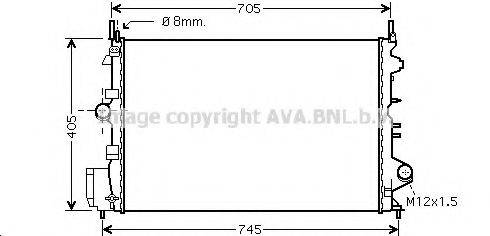 AVA QUALITY COOLING OL2462 Радиатор, охлаждение двигателя