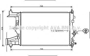 AVA QUALITY COOLING OL2485 Радиатор, охлаждение двигателя