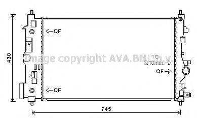 AVA QUALITY COOLING OL2546 Радиатор, охлаждение двигателя