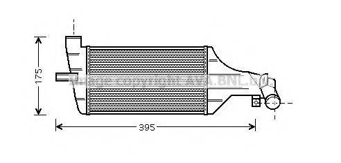 AVA QUALITY COOLING OL4374 Интеркулер