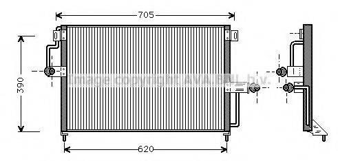 AVA QUALITY COOLING OL5227 Конденсатор, кондиционер