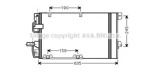 AVA QUALITY COOLING OL5326D Конденсатор, кондиционер