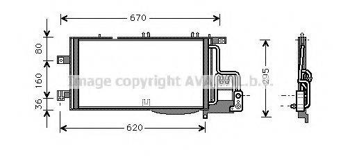 AVA QUALITY COOLING OL5370 Конденсатор, кондиционер