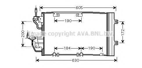 AVA QUALITY COOLING OL5454D Конденсатор, кондиционер