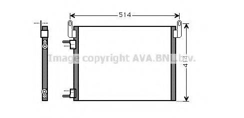 AVA QUALITY COOLING OL5587 Конденсатор, кондиционер