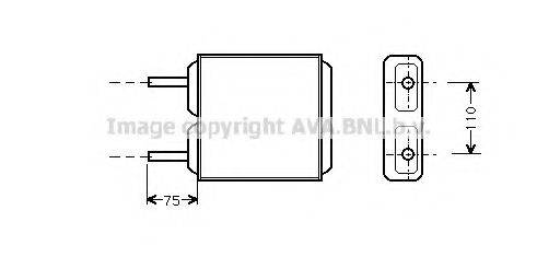 AVA QUALITY COOLING OL6094 Теплообменник, отопление салона