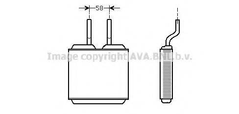 AVA QUALITY COOLING OL6197 Теплообменник, отопление салона