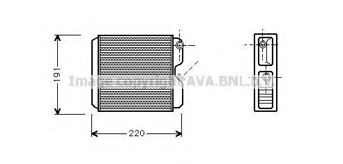 AVA QUALITY COOLING OL6243 Теплообменник, отопление салона