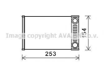 AVA QUALITY COOLING OL6656 Теплообменник, отопление салона