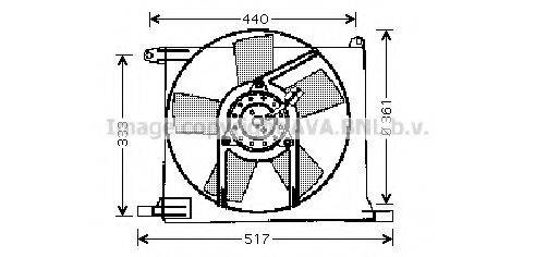 AVA QUALITY COOLING OL7501 Вентилятор, охлаждение двигателя