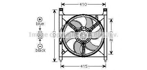 AVA QUALITY COOLING OL7525 Вентилятор, охлаждение двигателя