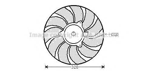 AVA QUALITY COOLING OL7540 Вентилятор, охлаждение двигателя