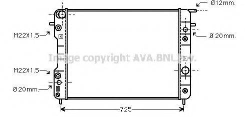 AVA QUALITY COOLING OLA2193 Радиатор, охлаждение двигателя