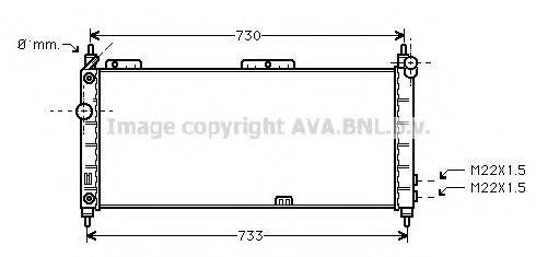 AVA QUALITY COOLING OLA2200 Радиатор, охлаждение двигателя