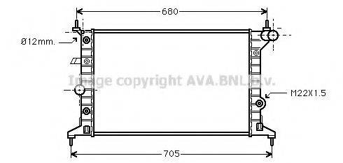 AVA QUALITY COOLING OLA2219 Радиатор, охлаждение двигателя