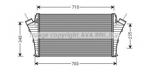 AVA QUALITY COOLING OLA4492 Интеркулер