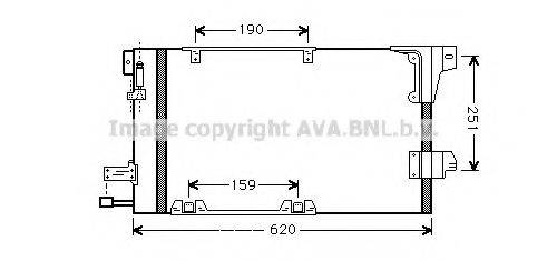 AVA QUALITY COOLING OLA5251 Конденсатор, кондиционер