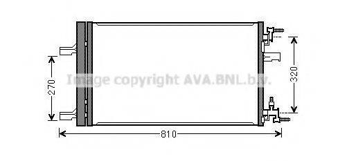 AVA QUALITY COOLING OLA5499D Конденсатор, кондиционер