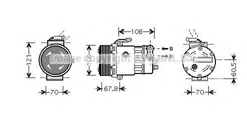 AVA QUALITY COOLING OLAK139 Компрессор, кондиционер