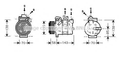 AVA QUALITY COOLING OLAK357 Компрессор, кондиционер