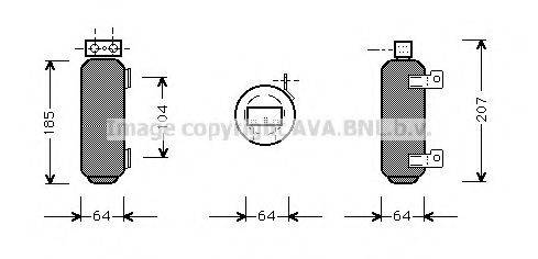 AVA QUALITY COOLING OLD282 Осушитель, кондиционер