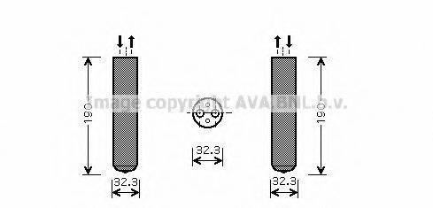 AVA QUALITY COOLING OLD343 Осушитель, кондиционер