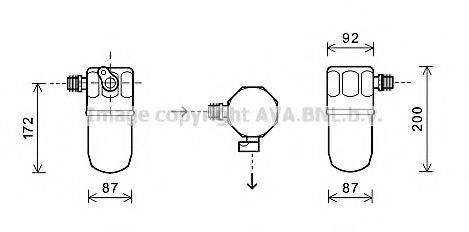 AVA QUALITY COOLING OLD563 Осушитель, кондиционер