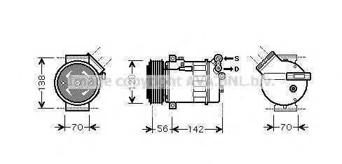 AVA QUALITY COOLING OLK313 Компрессор, кондиционер