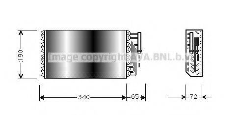 AVA QUALITY COOLING OLV088 Испаритель, кондиционер