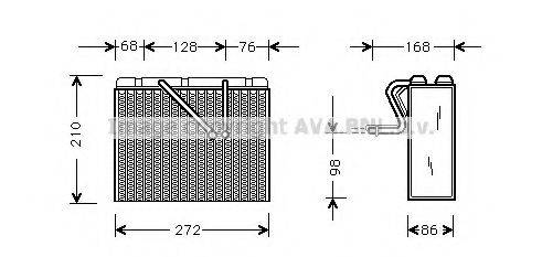 AVA QUALITY COOLING OLV300 Испаритель, кондиционер