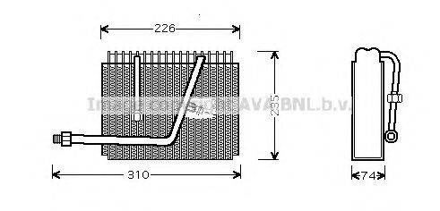 AVA QUALITY COOLING OLV320 Испаритель, кондиционер