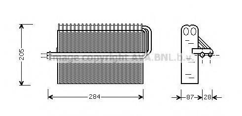 AVA QUALITY COOLING OLV344 Испаритель, кондиционер