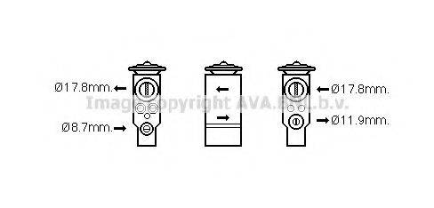 AVA QUALITY COOLING PE1367 Расширительный клапан, кондиционер