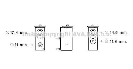 AVA QUALITY COOLING PE1383 Расширительный клапан, кондиционер