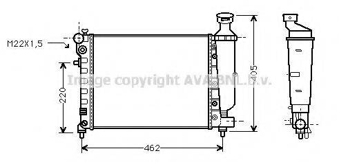 AVA QUALITY COOLING PE2013 Радиатор, охлаждение двигателя