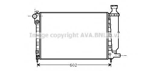 AVA QUALITY COOLING PE2014 Радиатор, охлаждение двигателя