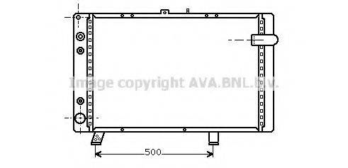 AVA QUALITY COOLING PE2045 Радиатор, охлаждение двигателя