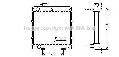 AVA QUALITY COOLING PE2058 Радиатор, охлаждение двигателя