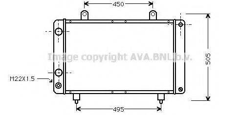 AVA QUALITY COOLING PE2112 Радиатор, охлаждение двигателя