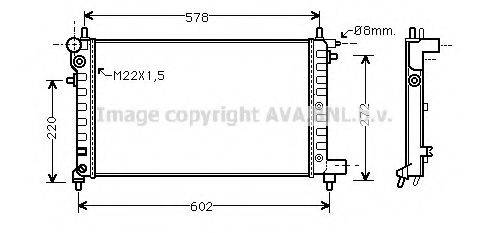 AVA QUALITY COOLING PE2149 Радиатор, охлаждение двигателя