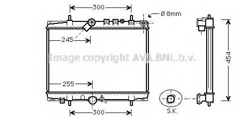 AVA QUALITY COOLING PE2202 Радиатор, охлаждение двигателя