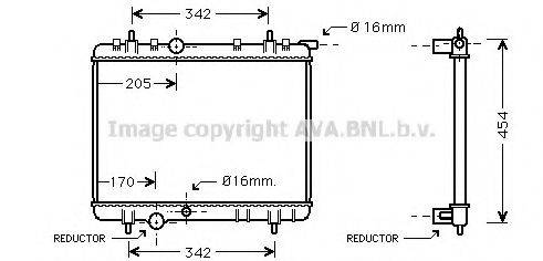 AVA QUALITY COOLING PE2239 Радиатор, охлаждение двигателя