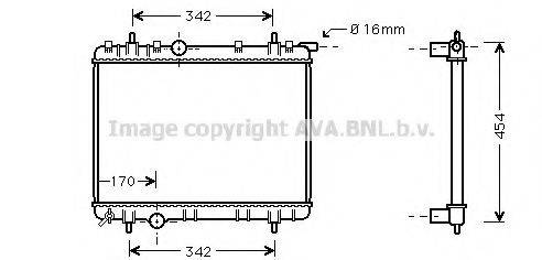 AVA QUALITY COOLING PE2245 Радиатор, охлаждение двигателя